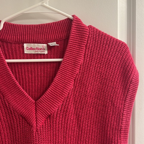 Pink Sweater Vest - Picture 2 of 5